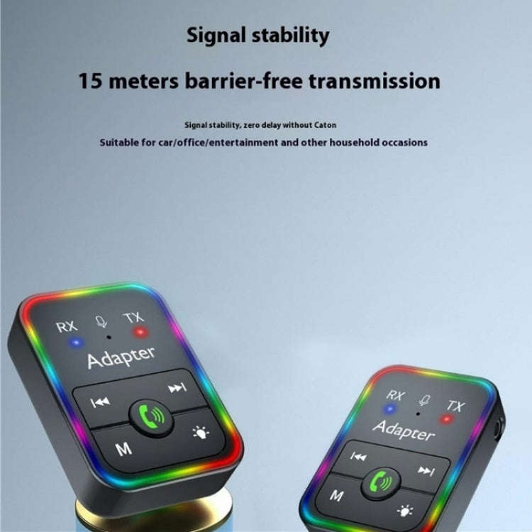 Q9 Support TF Card Playback 2-in-1 Bluetooth 5.3 Wireless Transmitter / Receiver MP3 Player