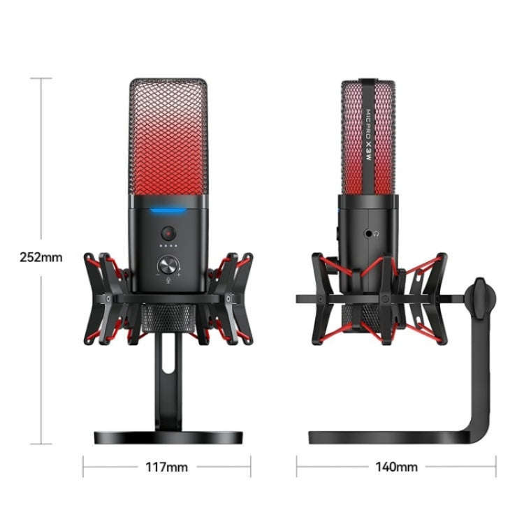 Yanmai X3W Wireless / Wired Dual Mode RGB Gaming Noise Reduction Microphone