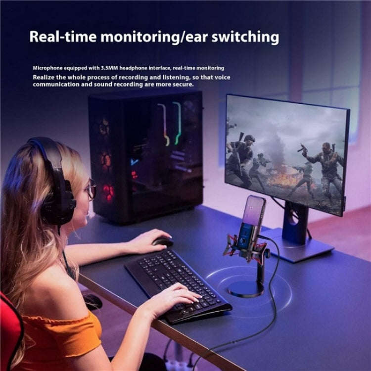 Yanmai X3W Wireless / Wired Dual Mode RGB Gaming Noise Reduction Microphone