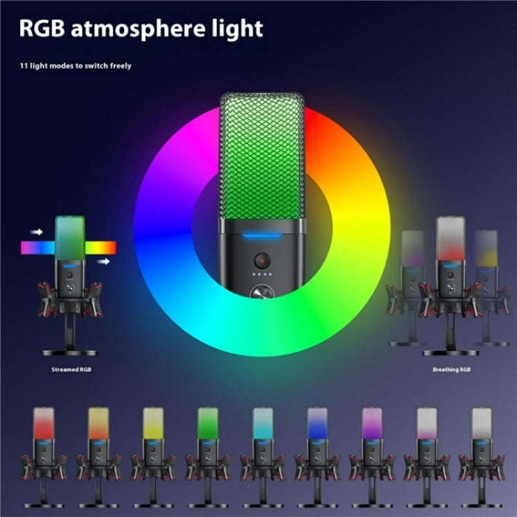 Yanmai X3W Wireless / Wired Dual Mode RGB Gaming Noise Reduction Microphone