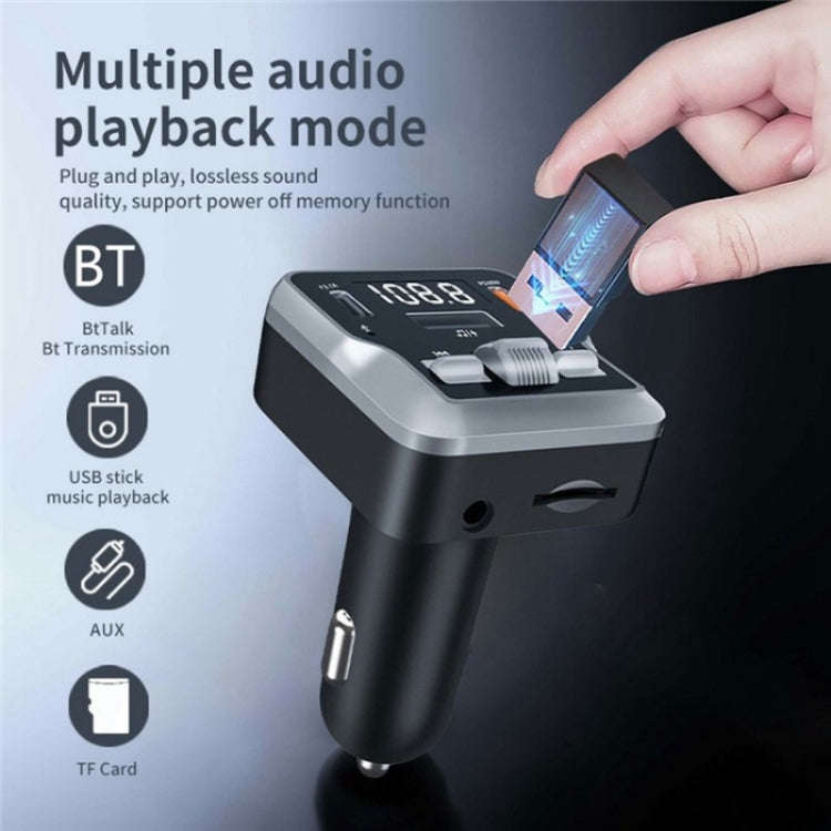 C64 MP3 Music Player Bluetooth 5.3 PD 30W Car Charger Handsfree Calling Audio Receiver