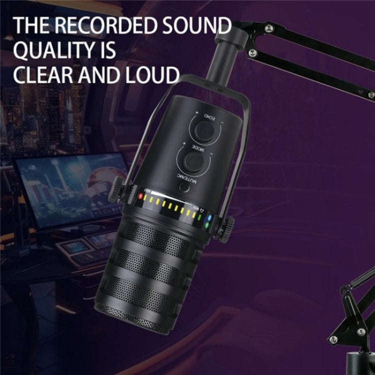 MV7 Monitoring Cardioid Dynamic Live Broadcast Microphone With Desktop Bracket