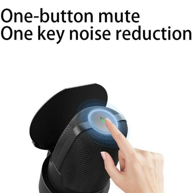 ME9 USB Microphone ENC Noise Reduction Desktop Microphone With RGB Light(Black)