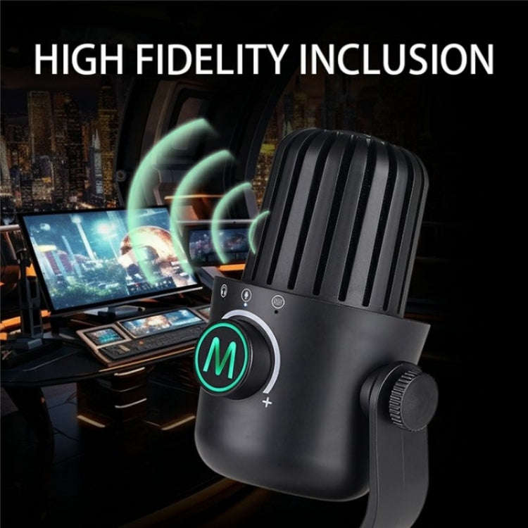 PDO-20 USB Gaming Desktop Microphone Noise Reduction Condenser Microphone(Black)