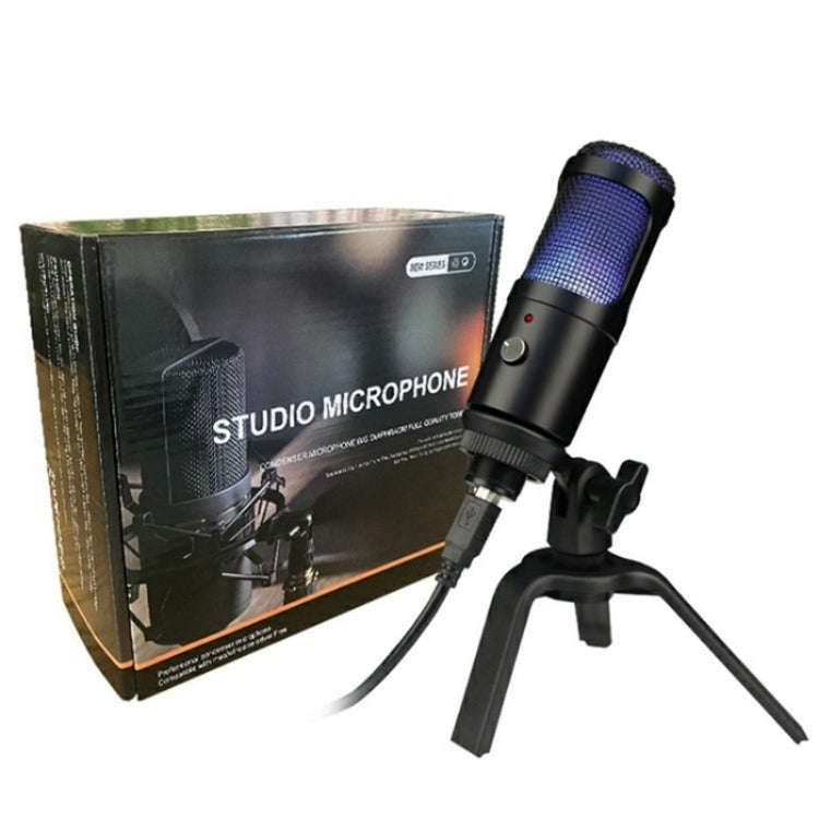 A6 USB Interface Laptop Recording Microphone with RGB Light