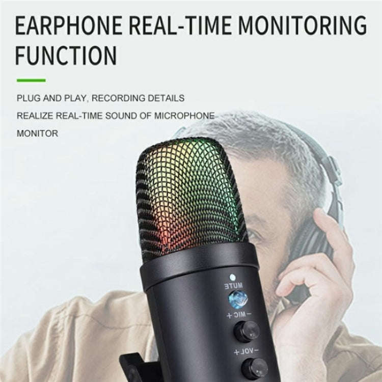 MU1000 Real Time Monitoring Noise Desktop Condenser Microphone