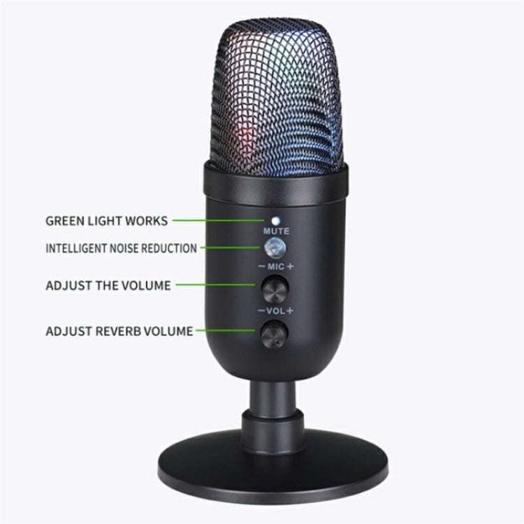 MU1000 Real Time Monitoring Noise Desktop Condenser Microphone