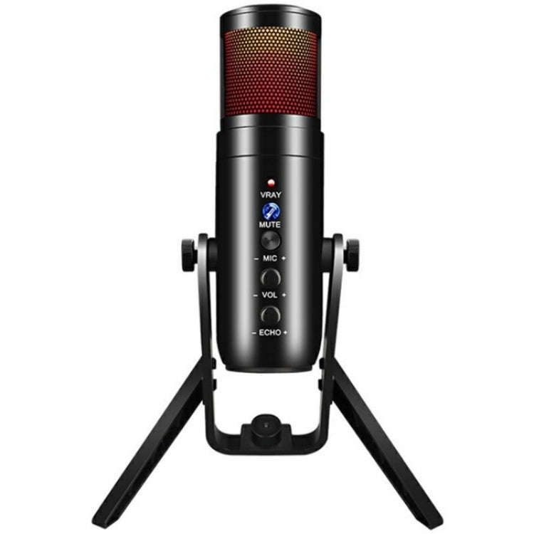 MU900 Max RGB Light E-Sports Gaming Condenser Microphone With Desktop Bracket