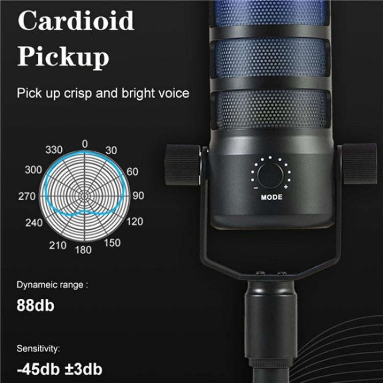 PDO RGB Light Live Streaming Gaming Desktop Noise Reduction Microphone