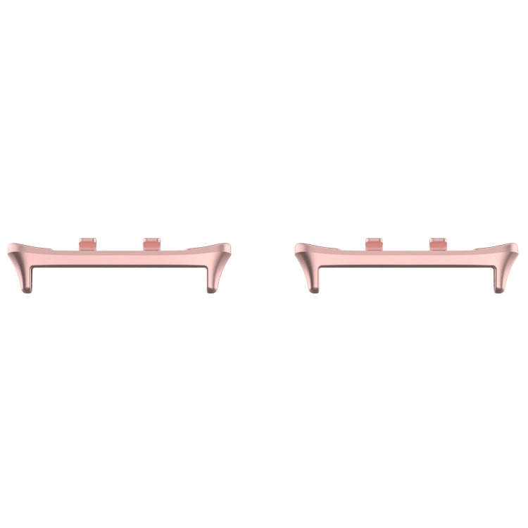 For Honor Watch 5 1 Pair 22mm Stainless Steel Metal Watch Band Connector(Rose Pink)