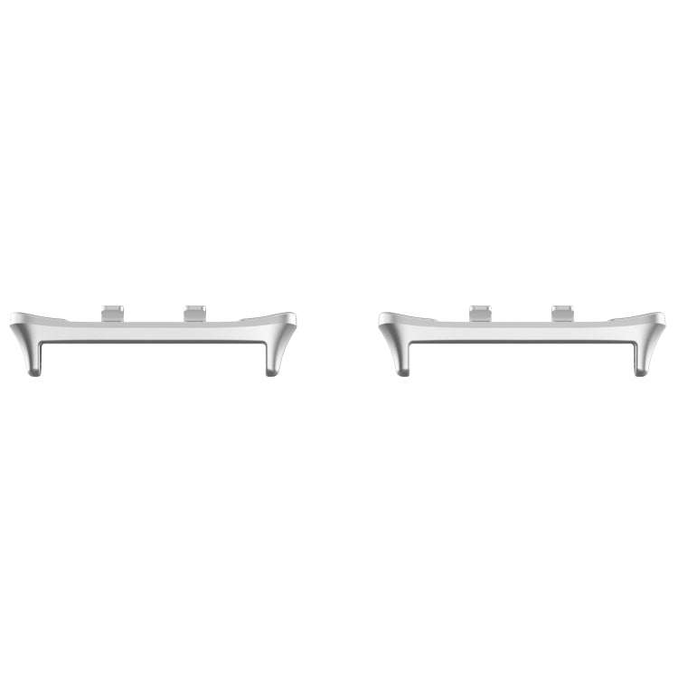 For Honor Watch 5 1 Pair 22mm Stainless Steel Metal Watch Band Connector(Silver)
