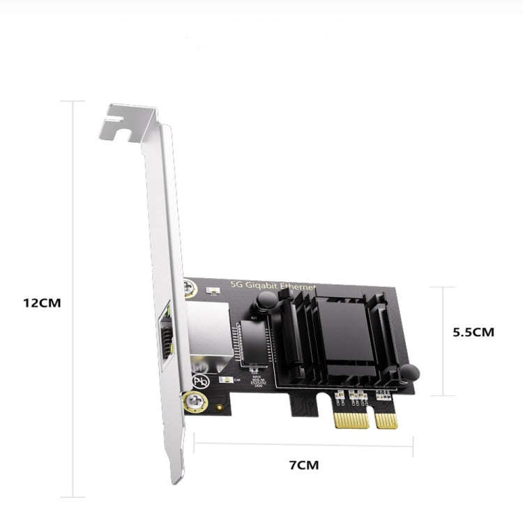 5G Gigabit Diskless NIC Desktop Realtek RT8126 PCIeX1 Supports ROS,ESXi Diskless PXE boot