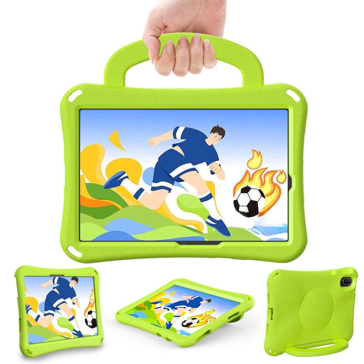 For Huawei MatePad SE 11 2024 Handle Football Shaped EVA Shockproof Tablet Case(Grass Green)