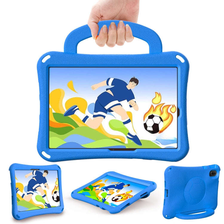 For Huawei MatePad SE 11 2024 Handle Football Shaped EVA Shockproof Tablet Case(Blue)