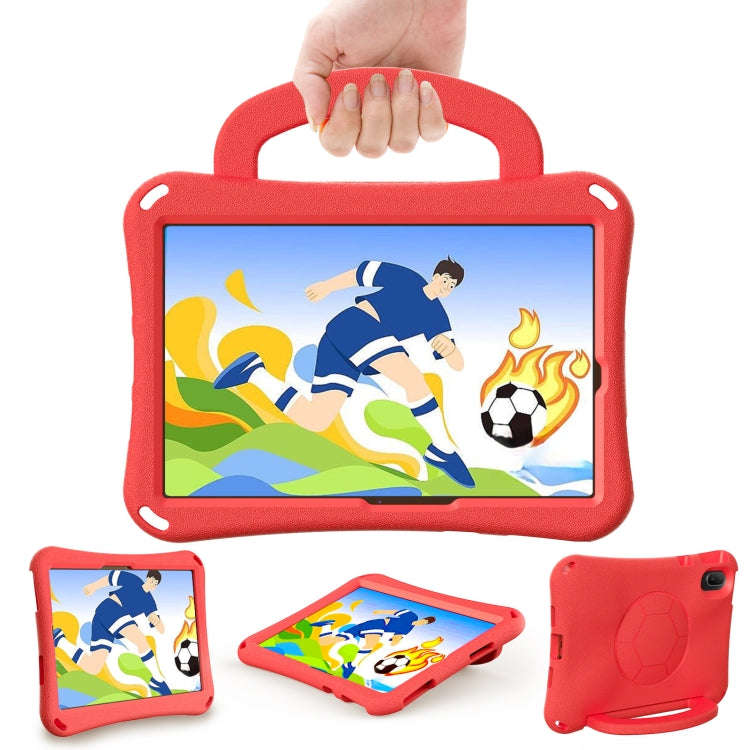 For Huawei MatePad SE 11 2024 Handle Football Shaped EVA Shockproof Tablet Case(Red)