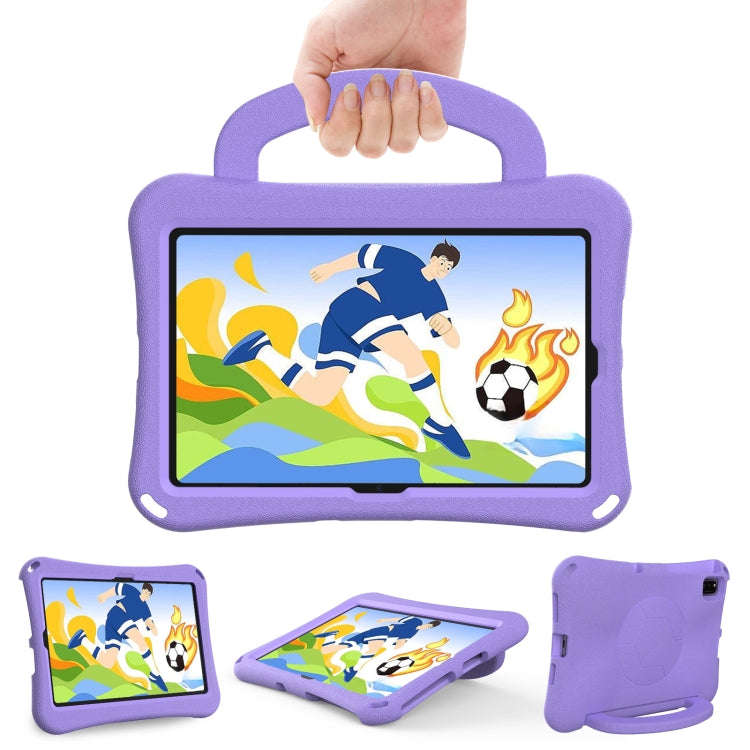 For Huawei MatePad SE 10.4 2022 / 2023 Handle Football Shaped EVA Shockproof Tablet Case(Light Pu...