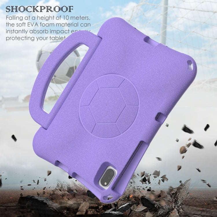 For Huawei MatePad SE 10.4 2022 / 2023 Handle Football Shaped EVA Shockproof Tablet Case(Light Pu...