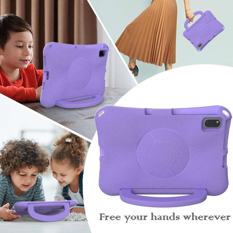 For Huawei MatePad SE 10.4 2022 / 2023 Handle Football Shaped EVA Shockproof Tablet Case(Light Pu...