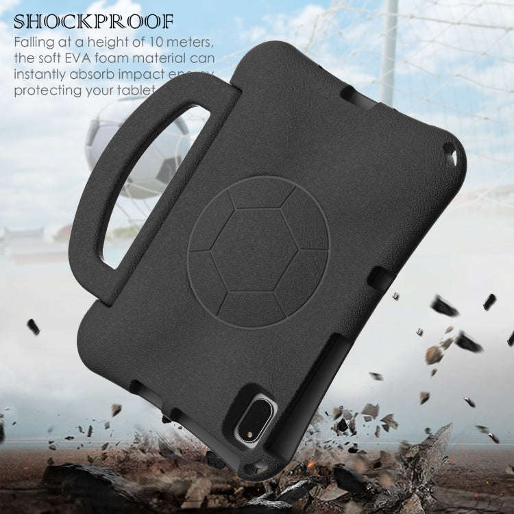 For Huawei MatePad SE 10.4 2022 / 2023 Handle Football Shaped EVA Shockproof Tablet Case(Black)