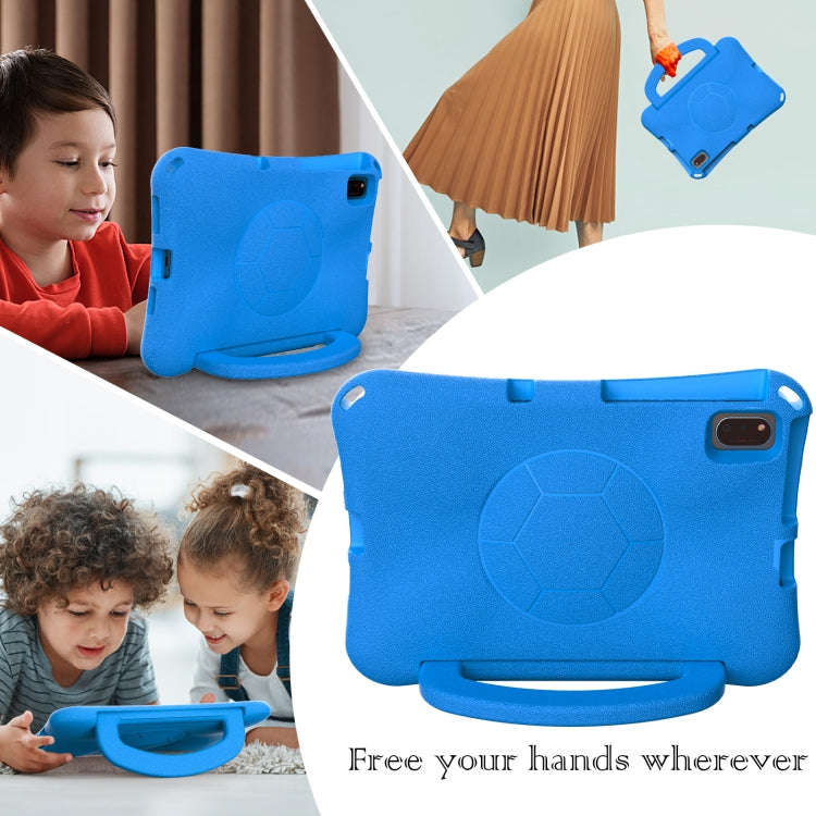 For Huawei MatePad SE 10.4 2022 / 2023 Handle Football Shaped EVA Shockproof Tablet Case(Blue)