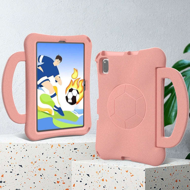 For Huawei MatePad SE 10.4 2022 / 2023 Handle Football Shaped EVA Shockproof Tablet Case(Light Pink)
