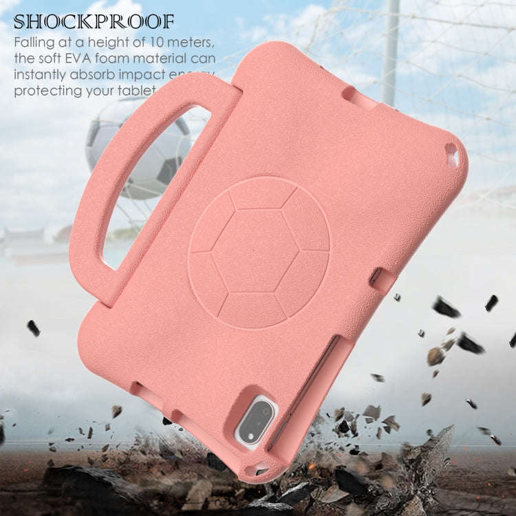 For Huawei MatePad SE 10.4 2022 / 2023 Handle Football Shaped EVA Shockproof Tablet Case(Light Pink)