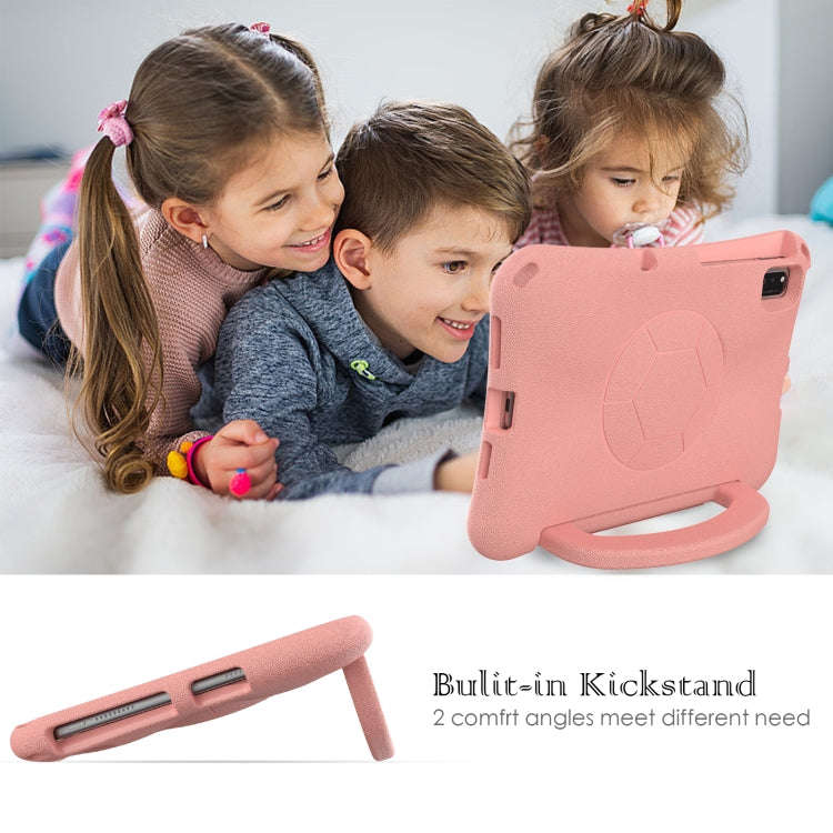 For Huawei MatePad SE 10.4 2022 / 2023 Handle Football Shaped EVA Shockproof Tablet Case(Light Pink)