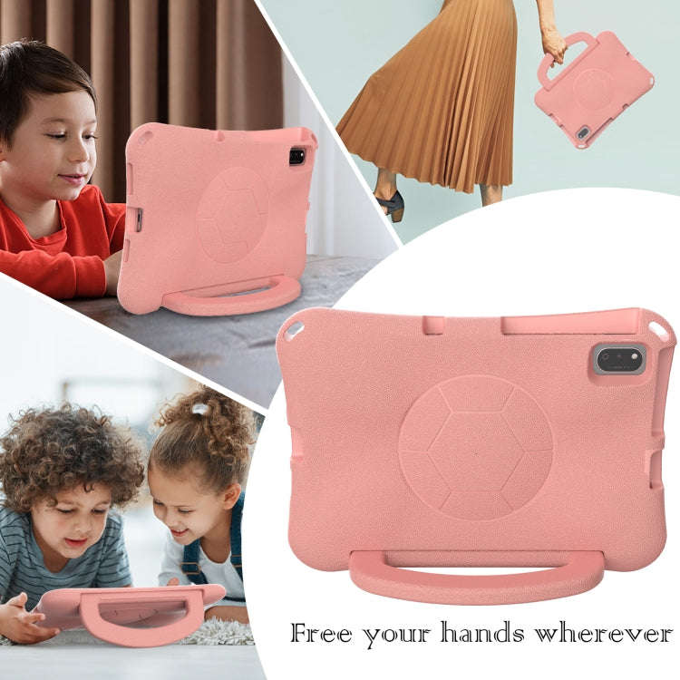 For Huawei MatePad SE 10.4 2022 / 2023 Handle Football Shaped EVA Shockproof Tablet Case(Light Pink)