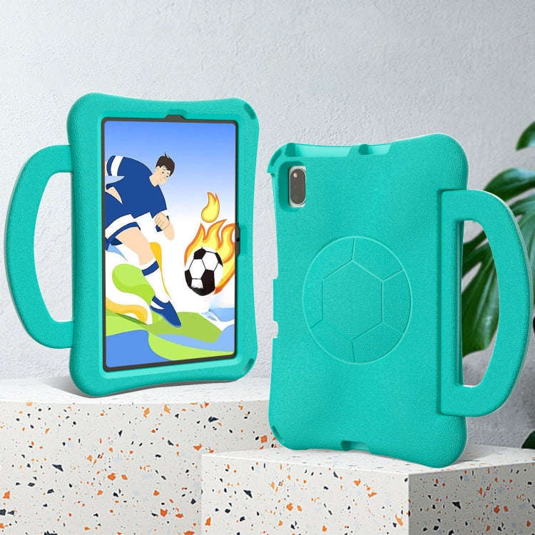 For Huawei MatePad SE 10.4 2022 / 2023 Handle Football Shaped EVA Shockproof Tablet Case(Mint  Gr...
