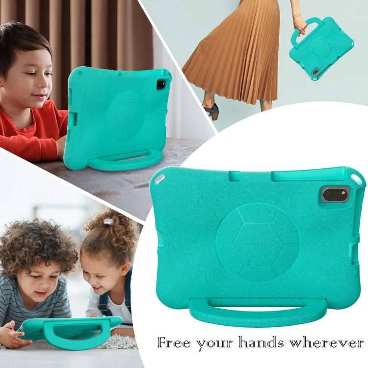 For Huawei MatePad SE 10.4 2022 / 2023 Handle Football Shaped EVA Shockproof Tablet Case(Mint  Gr...