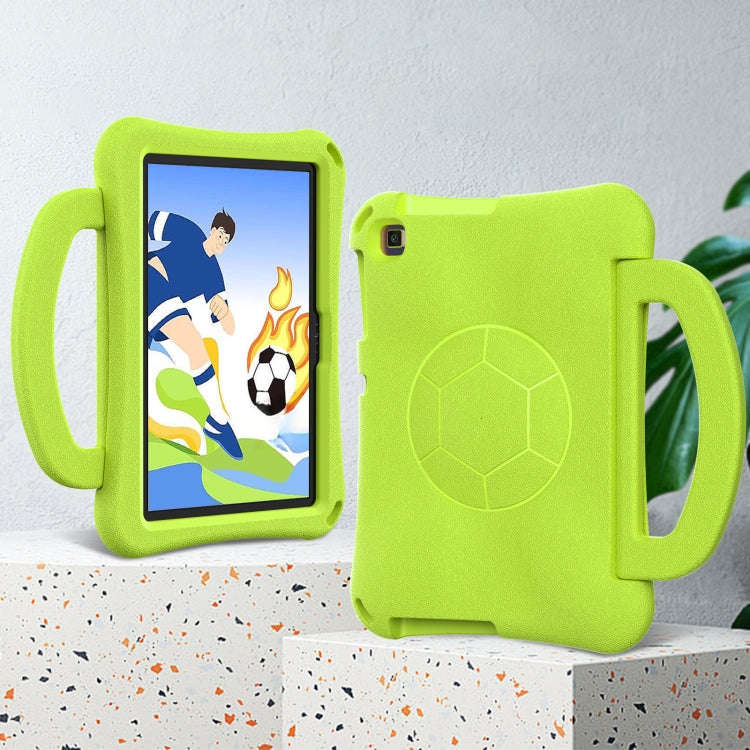 For Huawei MatePad SE 10.1 2022 Handle Football Shaped EVA Shockproof Tablet Case(Grass Green)