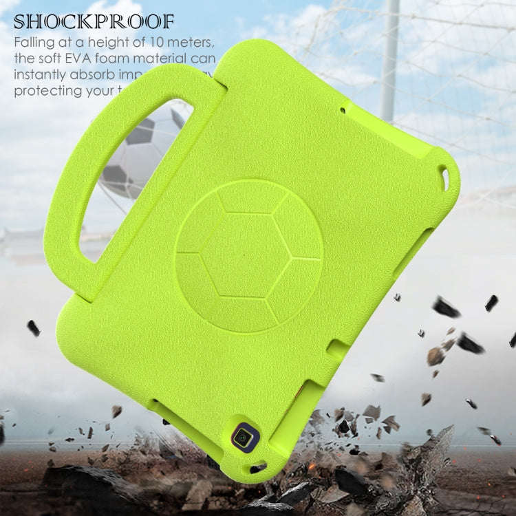 For Huawei MatePad SE 10.1 2022 Handle Football Shaped EVA Shockproof Tablet Case(Grass Green)