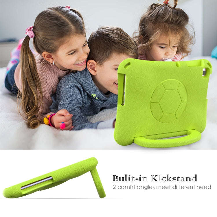 For Huawei MatePad SE 10.1 2022 Handle Football Shaped EVA Shockproof Tablet Case(Grass Green)