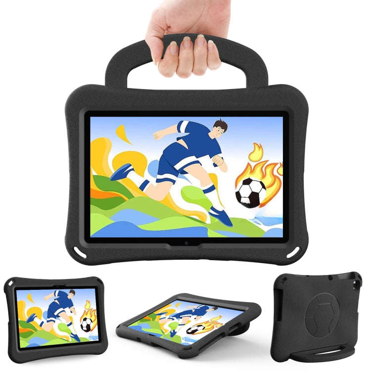 For Huawei MatePad SE 10.1 2022 Handle Football Shaped EVA Shockproof Tablet Case(Black)