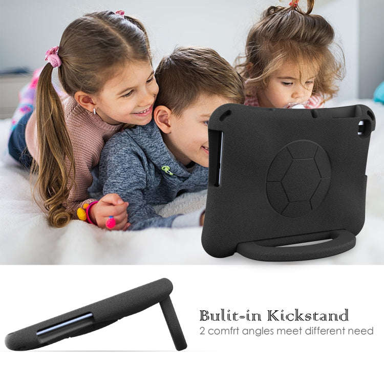 For Huawei MatePad SE 10.1 2022 Handle Football Shaped EVA Shockproof Tablet Case(Black)