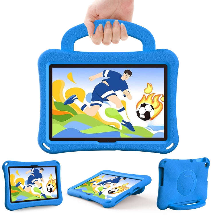 For Huawei MatePad SE 10.1 2022 Handle Football Shaped EVA Shockproof Tablet Case(Blue)