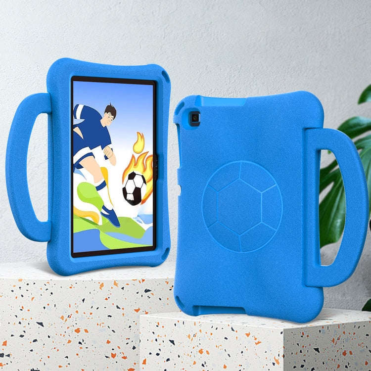 For Huawei MatePad SE 10.1 2022 Handle Football Shaped EVA Shockproof Tablet Case(Blue)