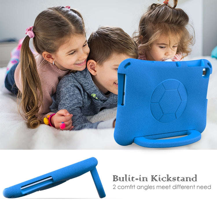 For Huawei MatePad SE 10.1 2022 Handle Football Shaped EVA Shockproof Tablet Case(Blue)