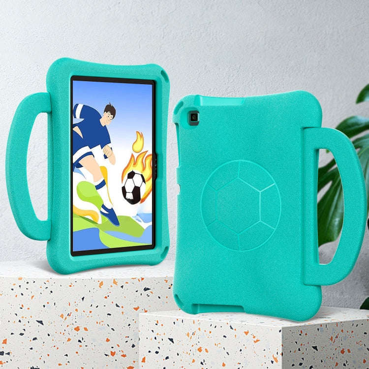 For Huawei MatePad SE 10.1 2022 Handle Football Shaped EVA Shockproof Tablet Case(Mint  Green)