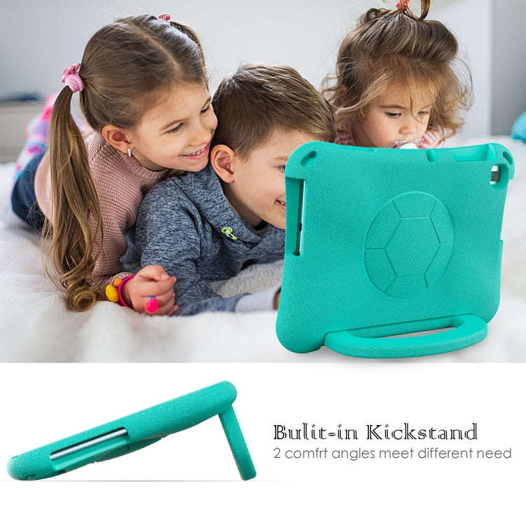 For Huawei MatePad SE 10.1 2022 Handle Football Shaped EVA Shockproof Tablet Case(Mint  Green)