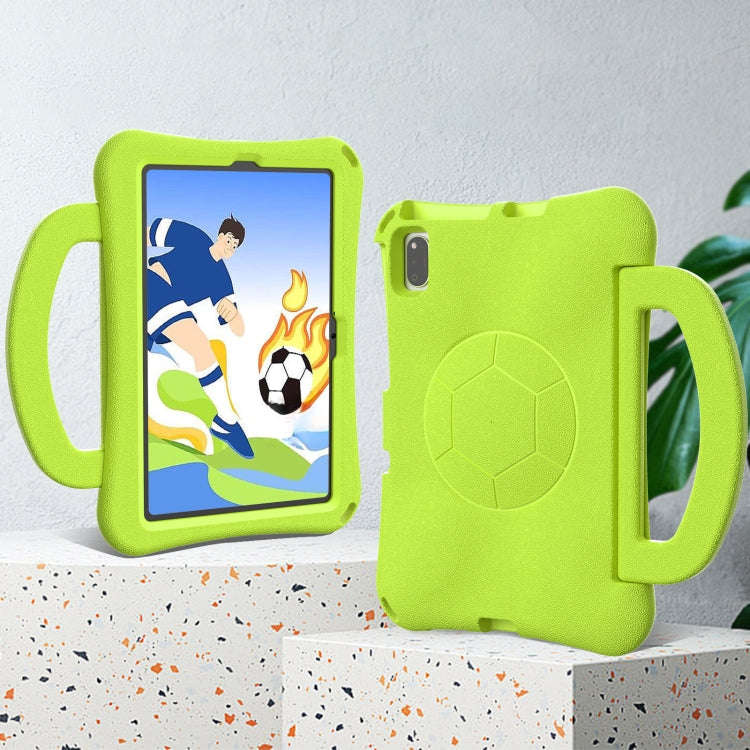 For Huawei MatePad 10.4 2020 / 2022 Handle Football Shaped EVA Shockproof Tablet Case(Grass Green)