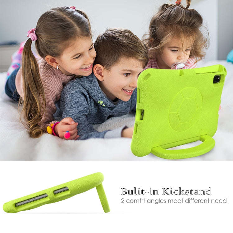 For Huawei MatePad 10.4 2020 / 2022 Handle Football Shaped EVA Shockproof Tablet Case(Grass Green)