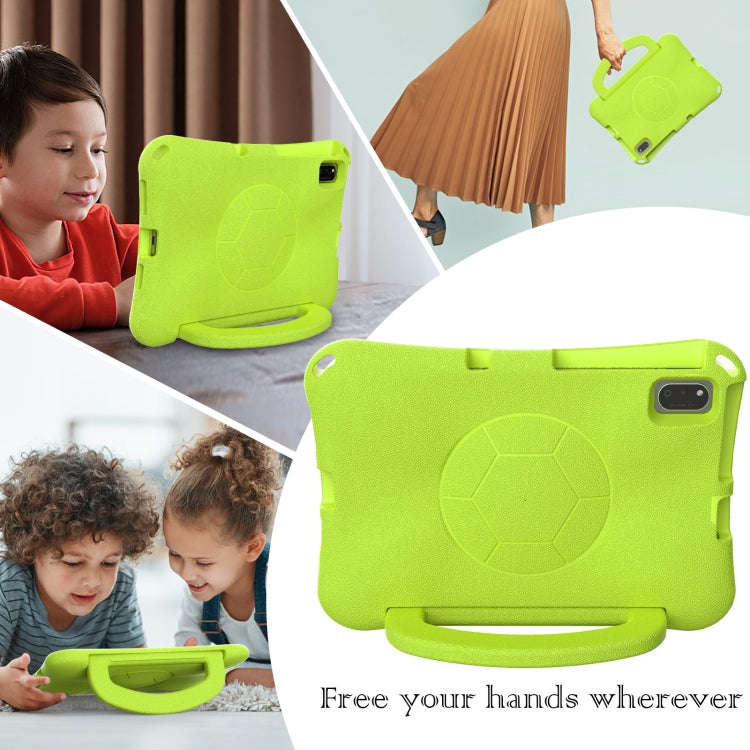 For Huawei MatePad 10.4 2020 / 2022 Handle Football Shaped EVA Shockproof Tablet Case(Grass Green)
