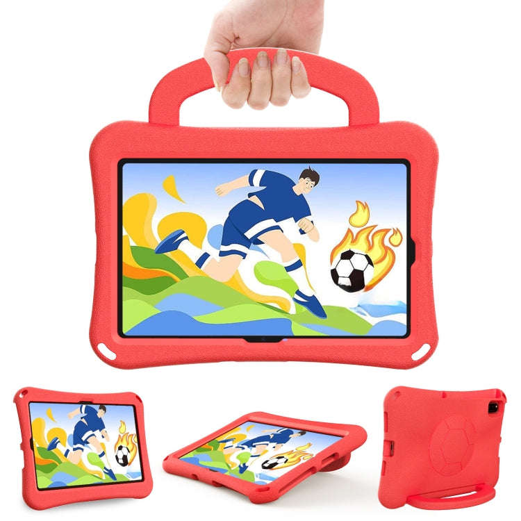 For Huawei MatePad 10.4 2020 / 2022 Handle Football Shaped EVA Shockproof Tablet Case(Red)