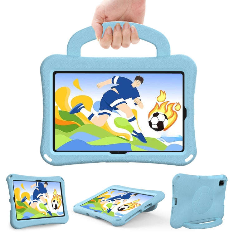 For Huawei MatePad 10.4 2020 / 2022 Handle Football Shaped EVA Shockproof Tablet Case(Light Blue)