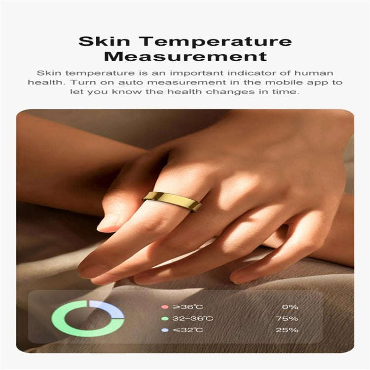 R09 SIZE 9 Smart Ring, Support Heart Rate / Blood Oxygen / Sleep Monitoring / Multiple Sports Mod...