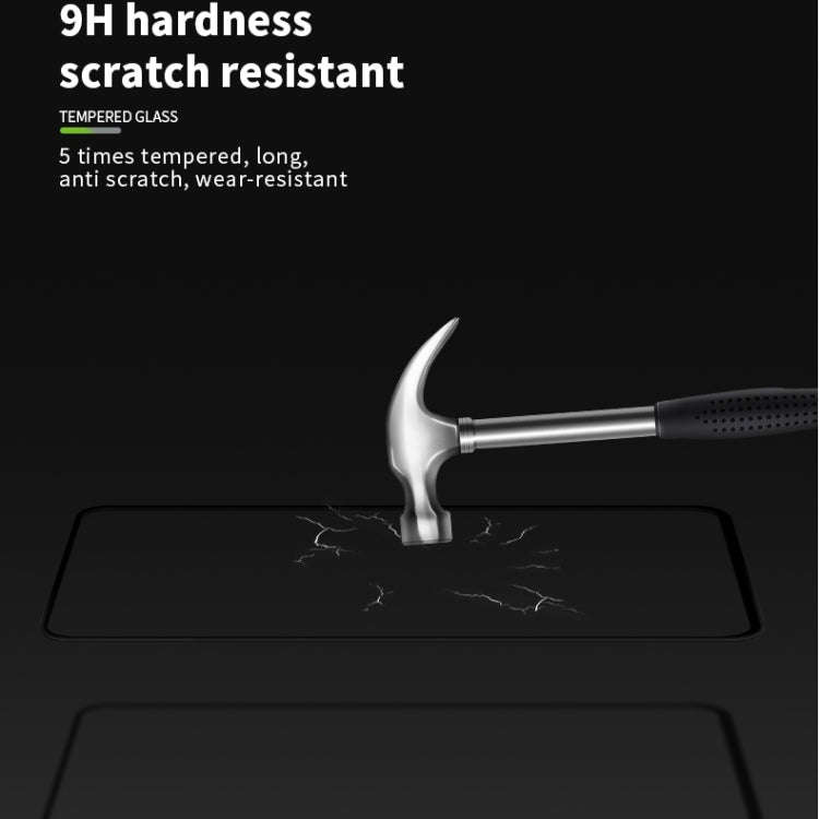 PINWUYO 9H 3D Curved Tempered Glass Film for HUAWEI P30black