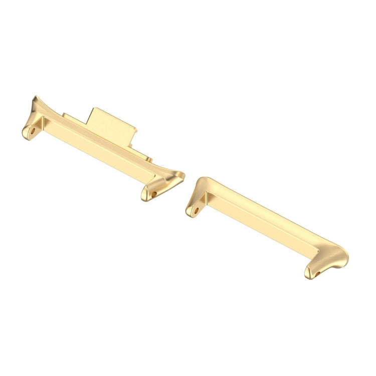 For Xiaomi Smart Band 9 Pro 1 Pair 20mm 316 Stainless Steel Metal Watch Band Connector(Gold)