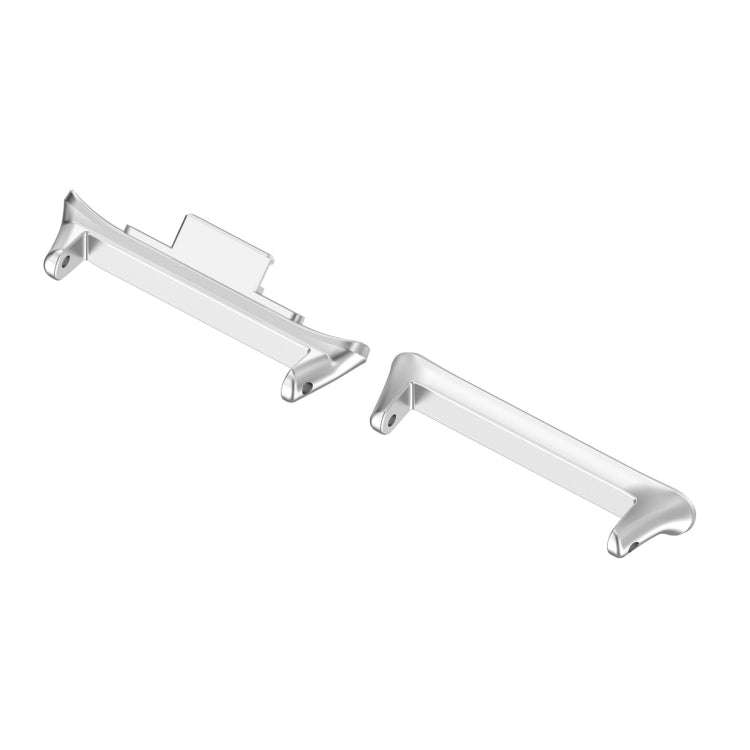 For Xiaomi Smart Band 9 Pro 1 Pair 20mm 316 Stainless Steel Metal Watch Band Connector(Silver)