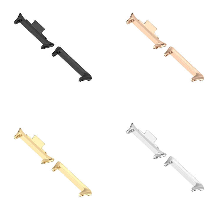 For Xiaomi Smart Band 9 Pro 1 Pair 20mm 316 Stainless Steel Metal Watch Band Connector(Gold)